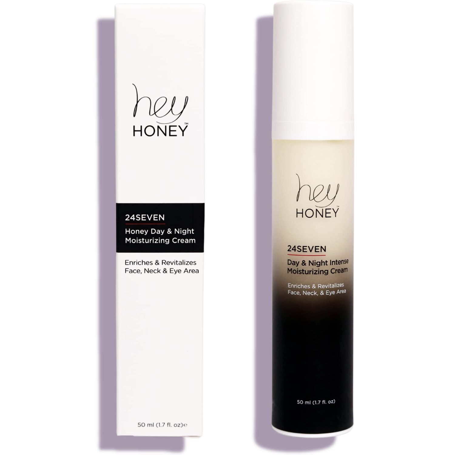 Hey Honey,24Seven,Honey Day &amp; Night Cream.For face, neck &amp; eye area.Rich Pro-Beautiful-Aging moisturizer designed for use day &amp; night. 1.7 oz