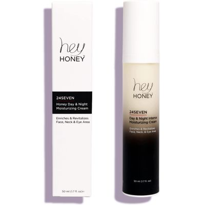 Hey Honey,24Seven,Honey Day &amp; Night Cream.For face, neck &amp; eye area.Rich Pro-Beautiful-Aging moisturizer designed for use day &amp; night. 1.7 oz