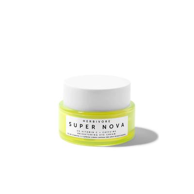 HERBIVORE Super Nova Eye Cream - 5% THD Vitamin C &amp; Caffeine, Reduces Dark Circles &amp; Puffiness, Brightens Eyes, Plant-based, Vegan, Cruelty-free, 15mL / 0.5 oz