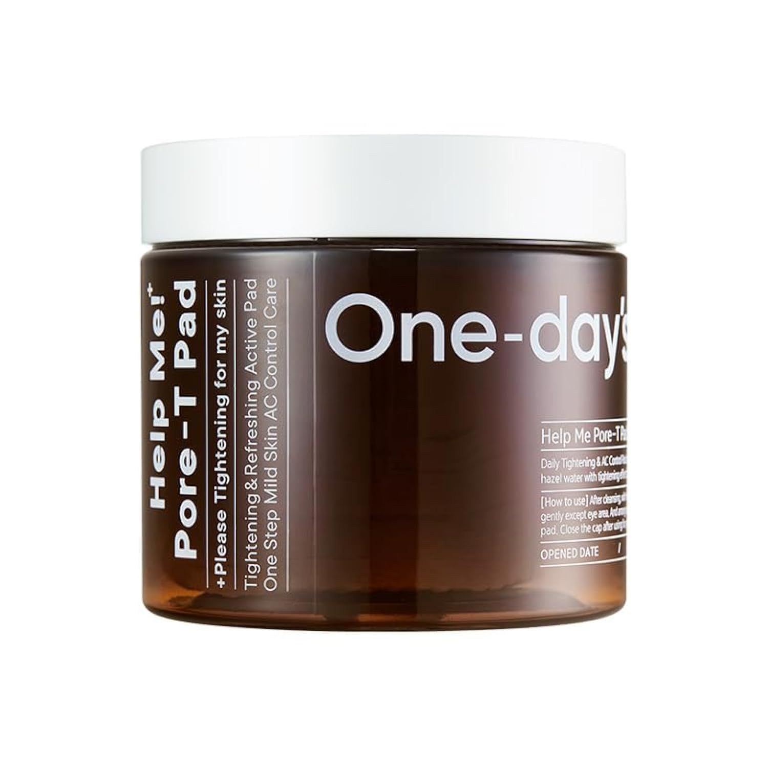 ONE-DAYS YOU Help Me! Pore-T Toner Pads | Daily Pore Care &amp; Moisturizing Korean Skincare | 60 Pads | Low Acidity &amp; Pore Improving Formula