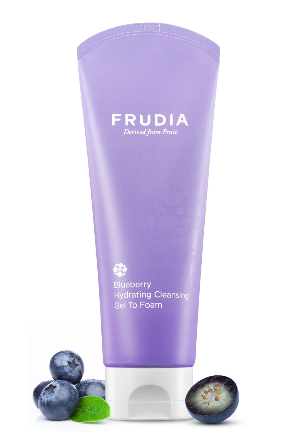 WELCOS FRUDIA Blueberry Hydrating Cleansing Gel to Foam | Hydrating Facial Cleanser for Men &amp; Women | Face Wash for Dry Skin Oily Skin &amp; Sensitive Skin Facial Skin Care Products (Pack of 1, 4.9 fl oz)