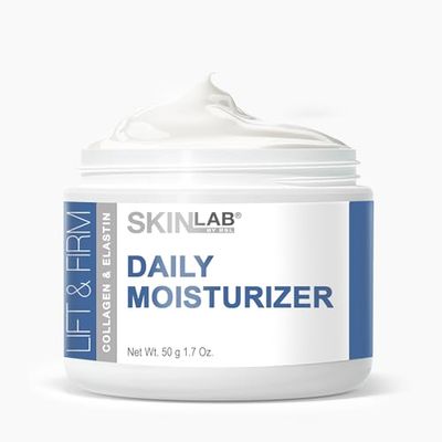 SKIN LAB Lift &amp; Firm DAILY MOISTURIZER - Hydrolyzed Collagen &amp; Elastin, Vitamin C and Vitamin E to Moisturize, Soften &amp; Soothe Fine Lines and Wrinkles 1.7 Oz.