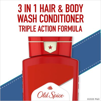 Old Spice High Endurance Hair &amp; Body Wash Conditioner for Men, 24 fl oz