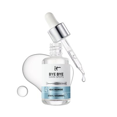 IT Cosmetics Bye Bye Dark Spots 4% Niacinamide Serum - Visibly Reduces Dark Spots &amp; Improves Skin Clarity In 8 Weeks - Facial Serum with 1% Ethyl Vitamin C - For All Skin Types - 1 Fl. Oz