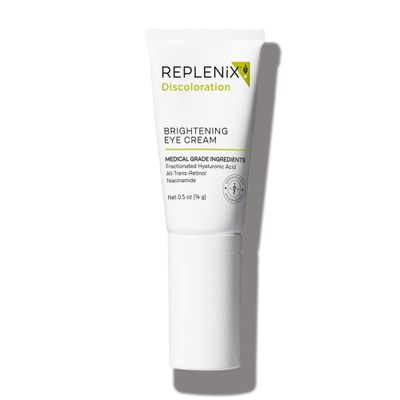 Replenix Brightening Eye Cream, Medical-Grade Hydrating Under Eye Treatment for Dark Circles &amp; Puffiness with Hyaluronic Acid (0.5 oz)