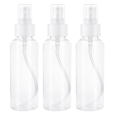 Quacc 3 PCS Small Spray Bottles Plastic Spray Bottles, 2 oz / 50 ml Clear Empty Fine Mist Mini Travel Bottle for Skincare Cleaning, Essential Oils, Rubbing Alcohol
