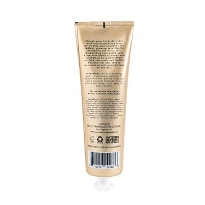 sun + moon Daily Exfoliating Face Wash Scrub, Polishing Facial Exfoliator, Skin Repairing Antioxidant with Honey and Grapefruit - 5.1 fl oz