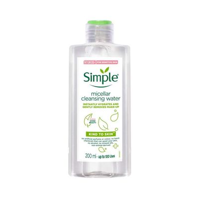 Simple Kind to Skin Cleansing Water, Micellar, 6.7 Ounce (Pack of 6)