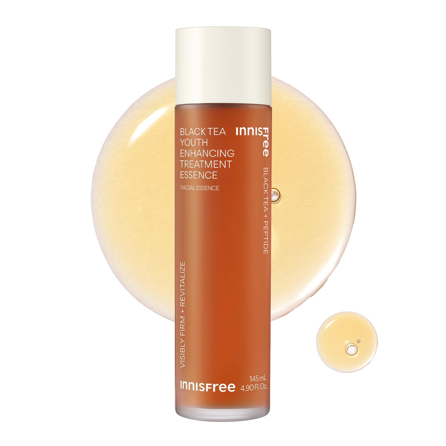innisfree Black Tea Youth Enhancing Korean Treatment Essence with Niacinamide for a Firming and Glow