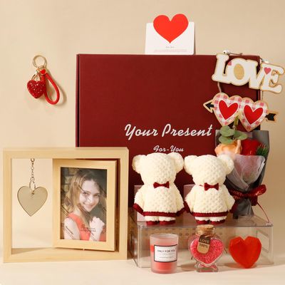 Valentine&#39;s Day Wedding Gifts for Couples, Bridal Shower Gifts, Bride gifts, Rotating Wedding Picture Frame, Relaxing Spa Gifts Baskets Self Care Package, Mothers Day Gifts Sister