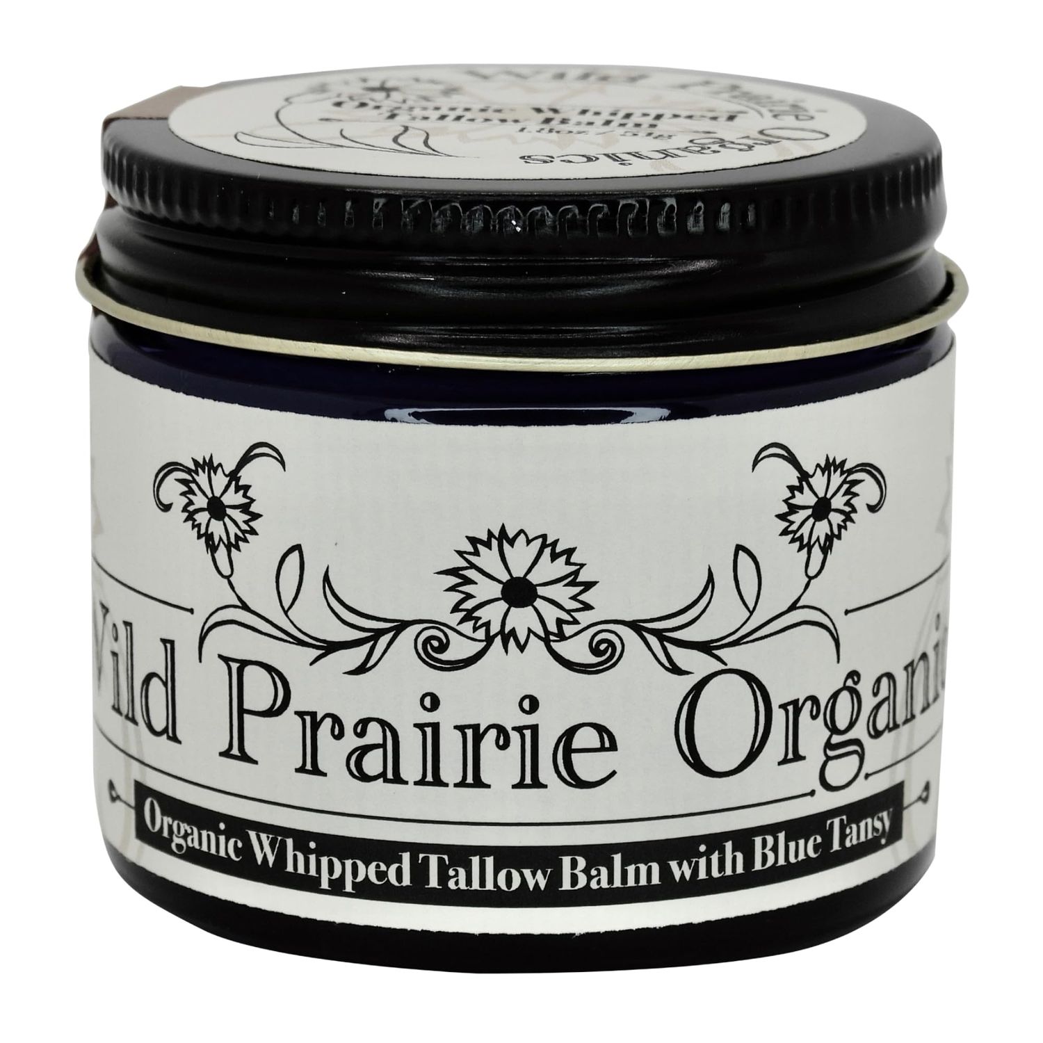 Wild Prairie Organics: Handmade Organic Whipped Tallow Balm (Blue Tansy)