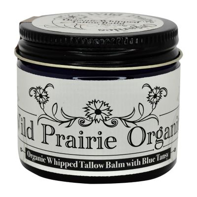 Wild Prairie Organics: Handmade Organic Whipped Tallow Balm (Blue Tansy)