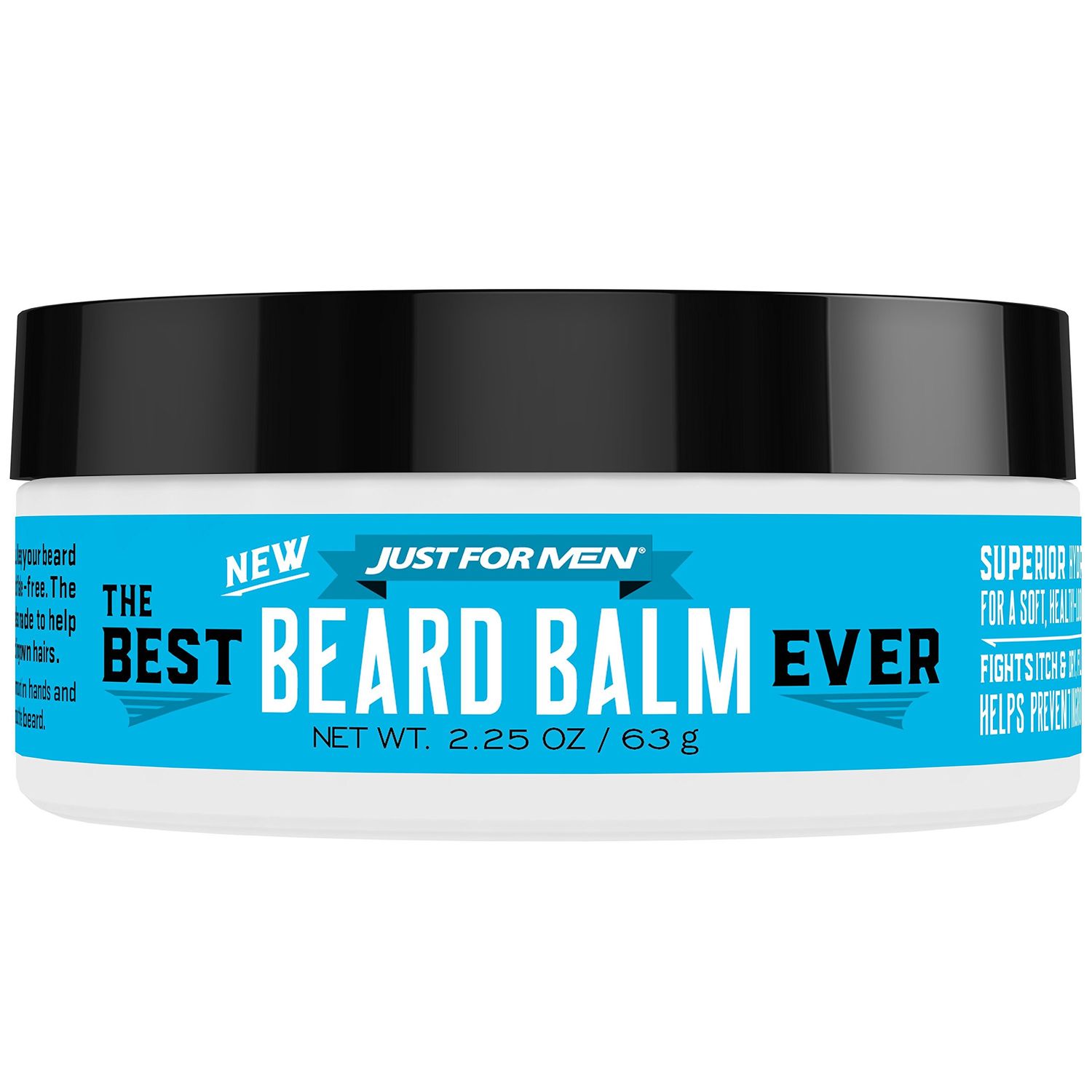 Just For Men The Best Beard Balm Ever, Stlying Balm with Oatmeal, Aloe, Chamomile, and Jojoba Oil, 2.25 Fluid Ounce
