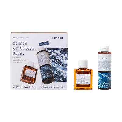 KORRES SET LEFKO EDT 50ML &amp; SGEL 250ML