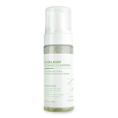 It&#39;s N Collagen Foam Cleansing 5.07 fl. oz. 150ml, Korean Face Wash, Foaming Cleanser for Face, Moisturizing Facial Foam Cleanser