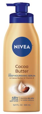 NIVEA Cocoa Butter Body Lotion with Deep Nourishing Serum, Scented Body Lotion, 16.9 Fl Oz Pump Bottle