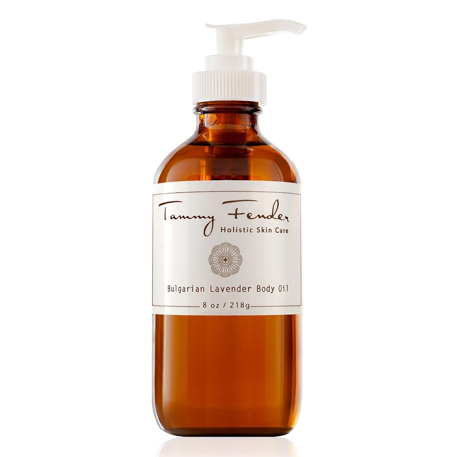 TAMMY FENDER - Natural Bulgarian Lavender Body Oil | Organic, Cruelty-Free, Non-Toxic | Soothe, Hydrate, + Nourish For Radiant, Soft Skin | For All Skin Types (8 oz | 218 g)