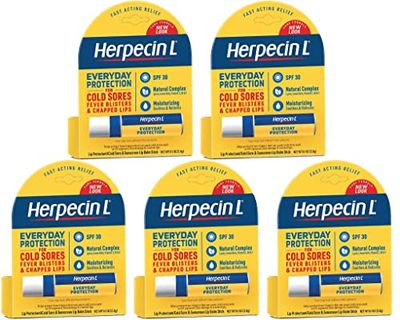 Herpecin L SPF 30 Lip Protectant 0.1 OZ (5 Pack)