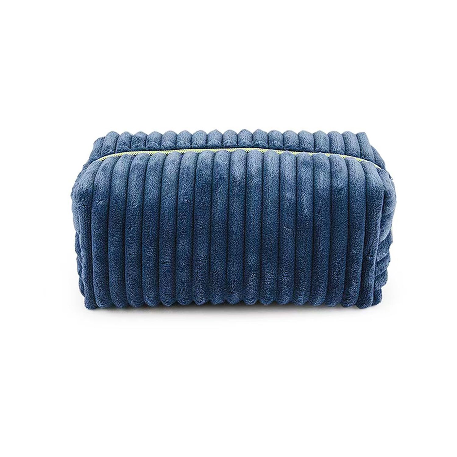 Kornnapa Cosmetic Bag for Purse, Corduroy Makeup Bag for Women Toiletry Bag Small Travel Makeup Bag Cute Makeup Bags Skincare Bag Makeup Pouch Organizer, Blue