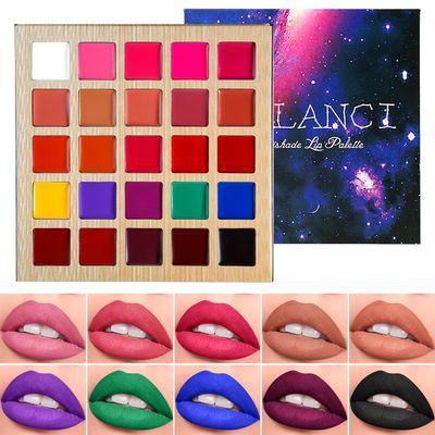 Lipstick Palette Nude Red Peach Pink Shades 25 Color, DE&#39;LANCI Professional Moisturizing Lip Gloss, Long Lasting Soft Smooth Lipstick Pallet Waterproof, Pigmented Halloween Face Paint Costume Makeup