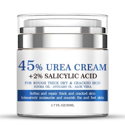 Urea Cream 45% Plus Salicylic Acid 2%, Urea Cream for Feet and Hand Dry Cracked, Urea Foot Cream for Thick, Cracked, Rough &amp; Dry Skin, Feet Moisturizer Natural Nourishes Softens Skin 1.7 fl.oz