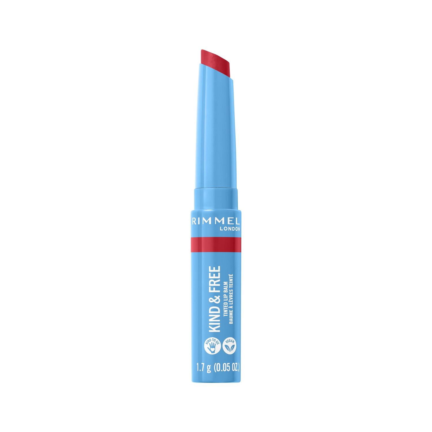 Rimmel Kind &amp; Free Tinted Lip Balm, 005 Turbo Red, 4g