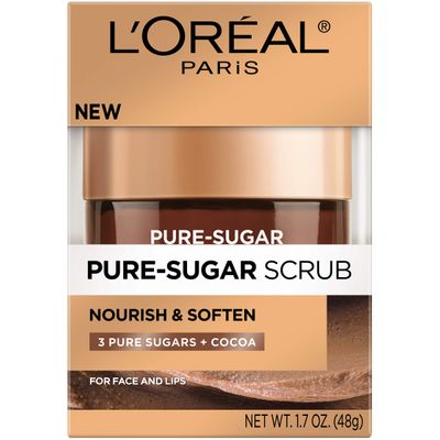 LOral Paris Pure Sugar Scrub Nourish and Soften, 1.7 oz.