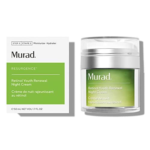 Murad Resurgence Retinol Youth Renewal Night Cream - Anti-Aging Retinol Moisturizer for Wrinkles and Fine Lines - Hydrating, Firming, and Smoothing Skincare Treatment, 1.7 Fl Oz