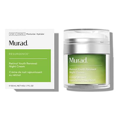 Murad Resurgence Retinol Youth Renewal Night Cream - Anti-Aging Retinol Moisturizer for Wrinkles and Fine Lines - Hydrating, Firming, and Smoothing Skincare Treatment, 1.7 Fl Oz