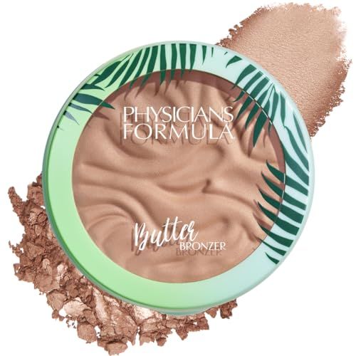 Physicians Formula Murumuru Butter Bronzer, Moisturizing, Nourishing Murumuru Butter for Silky Glow, Dermatologist Tested, Hypoallergenic, Vegan &amp; Cruelty-Free - Light Bronzer