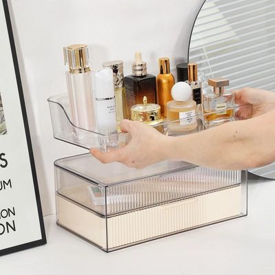PLINJOY Makeup Organizer Countertop Large Cosmetic Display Cases Cosmetic Organizer Skin care Organizer