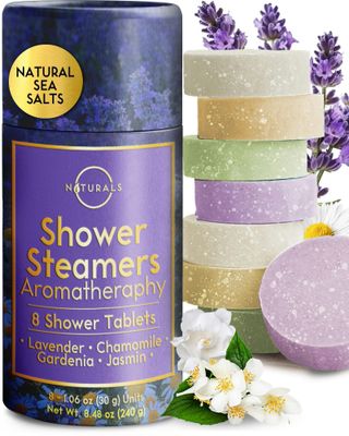 Shower Steamers Aromatherapy - Birthday Gifts for Women - Shower Bombs Aromatherapy, Spa Day Essentials, Relaxation Spa Gifts - Self Care Unique Gifts for Women and Men (Lavender 8 Count)