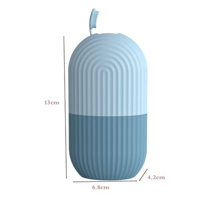 Joyeee Ice Face Roller, Reusable Silicone Mold Face Massage Eye Facial Beauty Skin Care Tools Apply Ice for Shrink Pores Anti Wrinkle Reduce Puffiness Improve Skin Elasticity, Striped, Light Blue