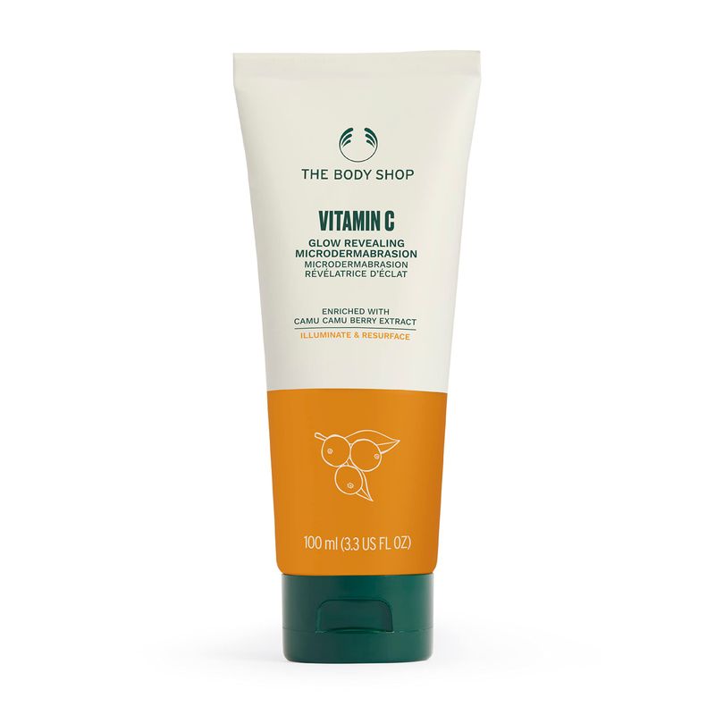 The Body Shop Vitamin C Glow Boosting Microdermabrasion - Exfoliation for Tired, Dull Skin - Vegan - 100ml