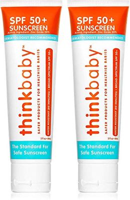 Thinkbaby - SPF 50+ Braod Spectrum Organic Sunscreen - 3 oz - 2 pack