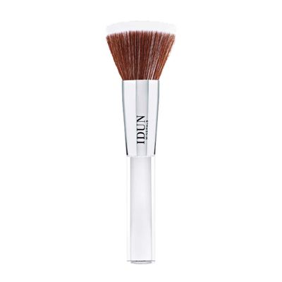 IDUN Minerals Stippling Brush - Gently Distributes Right Amount Of Product - Flawless, Skin With An Air-Brushed, Soft-Focus Effect - Ensures An HD Blended Finish - 1 Pc, White, (I0100355)