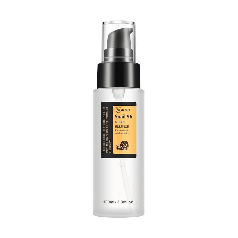 Snail Mucin Serum 96%, Snail Secretion Filtrate 96%, Snail Mucin 96%, Power Repairing Essence, Snail Mucin Essence Face Serum, Hydrating Serum for Face, Eye, and Neck (1PCS)