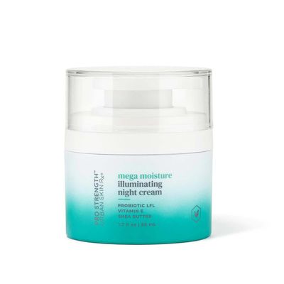 Urban Skin Rx Mega Moisture Illuminating Nighttime Face Cream | Combats Signs of Aging, Helps Prevent Dry Skin and Locks In Moisture, Formulated with Vitamin E, Green Tea, &amp; Shea Butter | 1.7 Oz