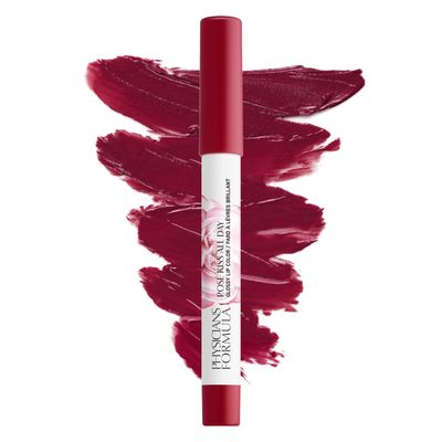 Physicians Formula Ros Kiss All Day Glossy Lipstick Lip Color Makeup, Red Xoxo | Dermatologist Tested, Clinicially Tested