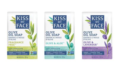 Kiss My Face Soap Variety Pack (8oz- Pure Olive Oil, 8oz- Olive &amp; Lavender, 8oz- Olive &amp; Aloe)