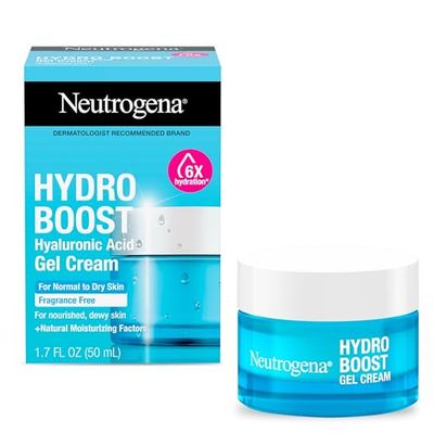 Neutrogena Hydro Boost Skincare Set, Hydro Boost Fragrance Free Gel Cream Face Moisturizer, 1.7 oz, &amp; Trial Size Hydro Boost Fragrance Free Hydrating Gel Facial Cleanser, 0.5 fl. oz, 2 Pack Bundle