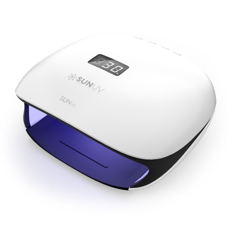 SUNUV SUN4S Black 48W UV LED Nail Lamp, UV Light for Nails for Gel Nails with 4 Timer Settings, Nail Dryer for Gel Polish for Home Salon with Removable Base
