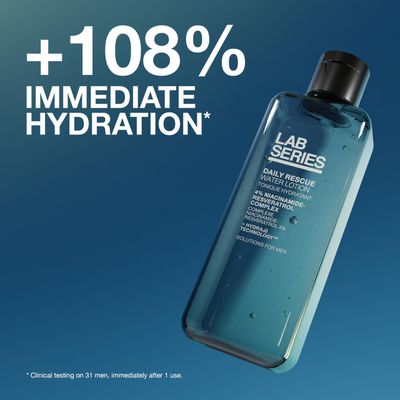 Lab Series Daily Rescue Water Lotion Toner - Moisturizing Essence for Men - Hydrating Face Toner with Niacinamide, 6.67 fl oz