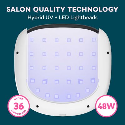 SUNUV SUN4S Black 48W UV LED Nail Lamp, UV Light for Nails for Gel Nails with 4 Timer Settings, Nail Dryer for Gel Polish for Home Salon with Removable Base