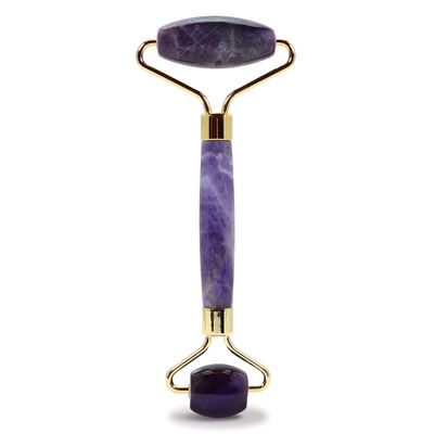 Plum Beauty Amethyst Facial Roller, helps reduce under-eye puffiness and dark circles