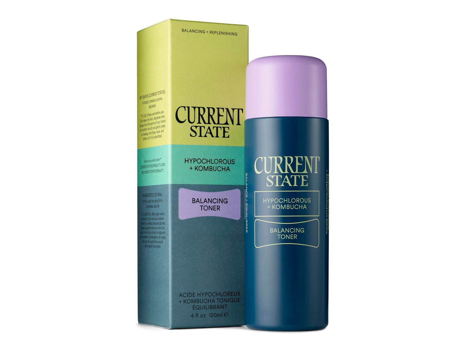 Hypochlorous Acid, Kombucha Balancing Toner | Daily Treatment for Sensitive Skin | Relief for Redness, Breakouts | Soothing pH Balancing Toner | Vegan, Fragrance-Free | Made in The USA, 4 Fl Oz