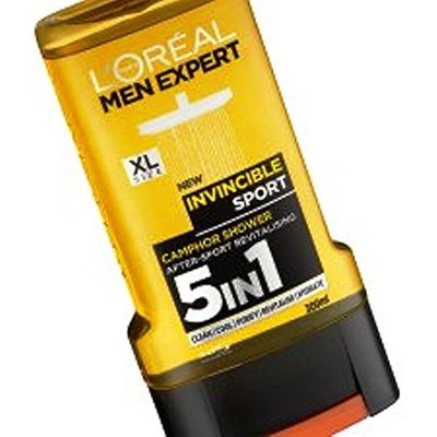 L'Oreal 5In1 Men Expert Invincible Sport Camphor After-Sport Revitalising, 300 ml