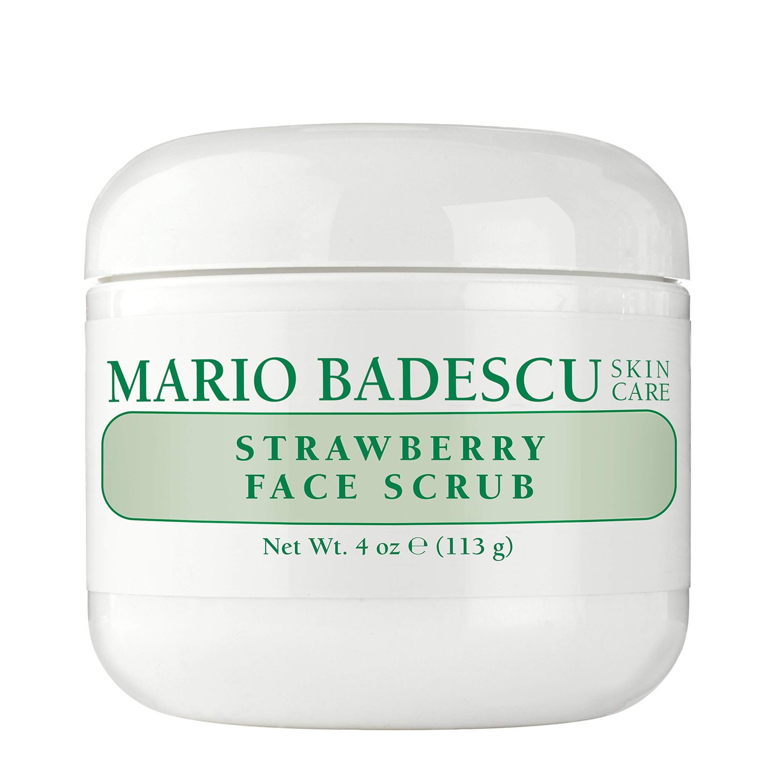Mario Badescu Strawberry Face Scrub for All Skin Types | Facial Scrub that Refines Dull Skin |Formulated with Strawberry Seed &amp; Cornmeal| 4 OZ