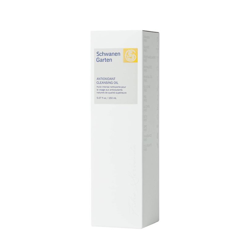 Schwanen Garten Cleansing Oil 5.07oz / 150ml - Gently oil-based deep cleanser, Makeup Remover, Organically grown &amp; Handpicked ingredients, Vegan, Clean beauty