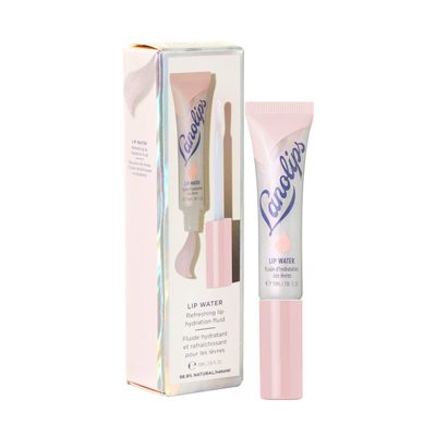 Lanolips Lanolin Lip Water - Clear Lip Gloss Serum - Hyaluronic Acid Lip Balm and Shimmer for a Hydrated Lip Glow - Lanolin Oil Lip Moisturizer for Dry, Cracked Lips (10ml / 0.34 fl oz)